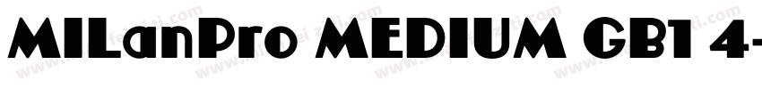 MILanPro MEDIUM GB1 4字体转换